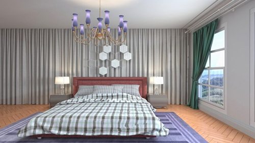 Bedroom Curtain Dubai Classic Style