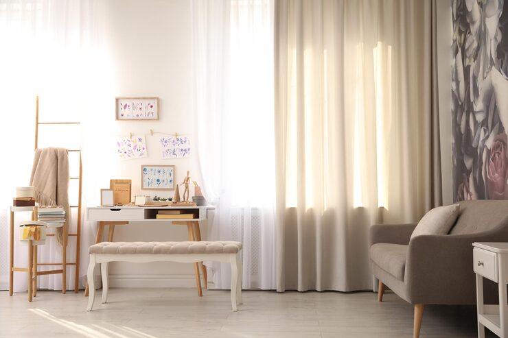 Classic Linen Curtains in Dubai