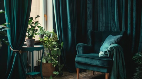 Custom Velvet Curtain Dubai