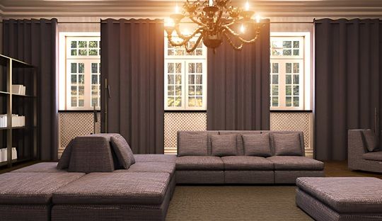 Eyelet window curtains UAE