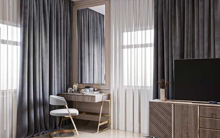 Luxury Wave Curtains in Dubai