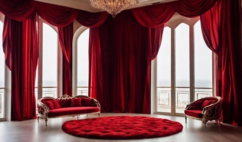 Luxury silk curtains Dubai
