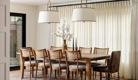Made to measure pinch pleat curtains Dubai