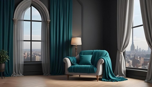 Modern Velvet Curtain Dubai