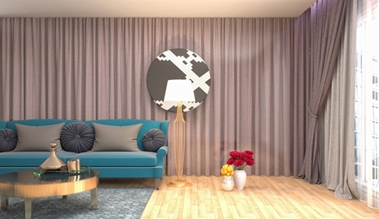 Silk window curtains Dubai