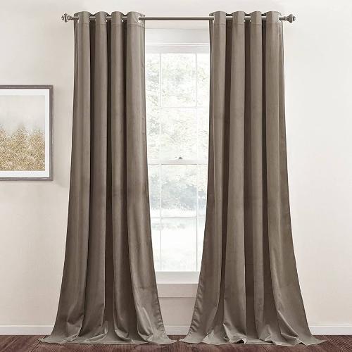 Simple Suede Curtains in Dubai