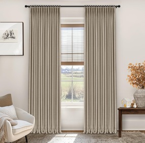 Velvet pinch pleat curtains Dubai