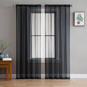 Black Sheer Curtains