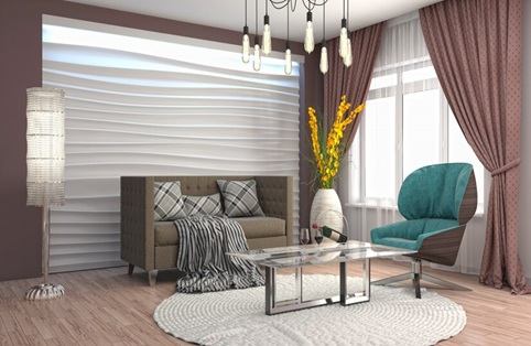 custom living room curtain dubai