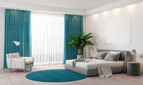 dubai bedroom curtain
