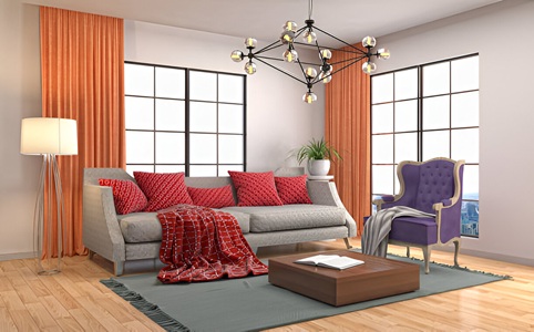 living room blackout curtains dubai