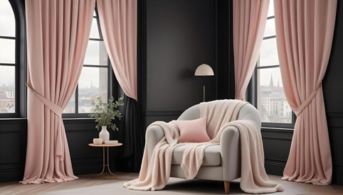 modern blackout curtains dubai