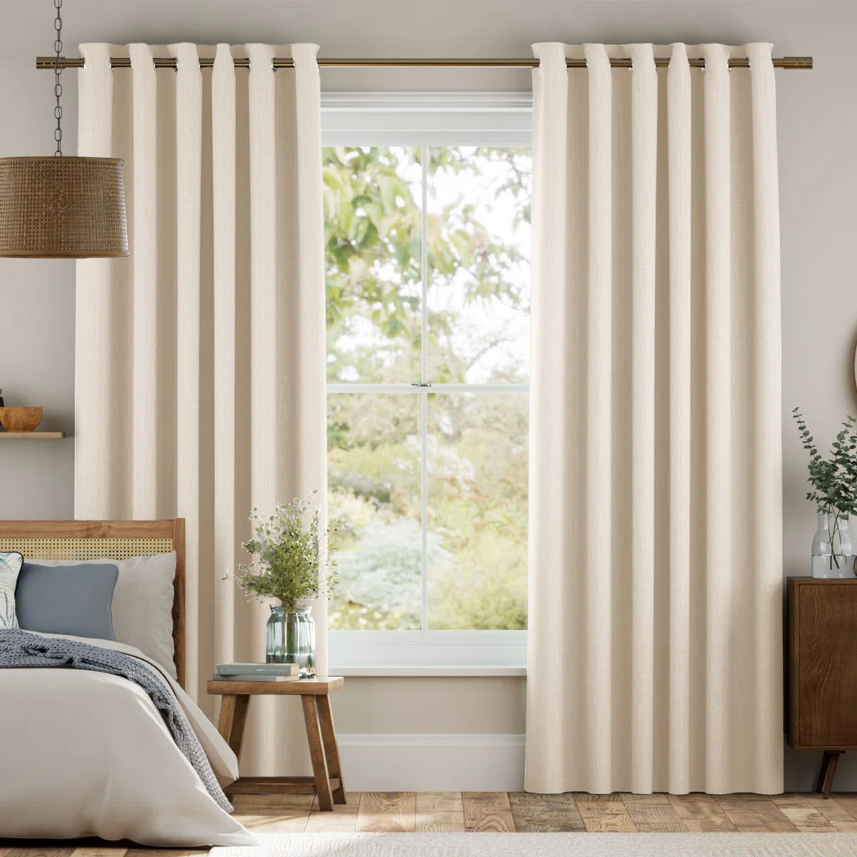 Luxury+Ready+Made+Blackout+Eyelet+Thermal+Curtains+(Set+Of+2)+-1006187370-1006187365