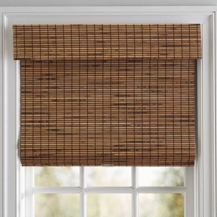 Premium bamboo blinds with natural finish